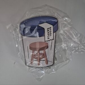 Novelty Badge Id Clip Glittery Comedy Stool Sample Nurse
